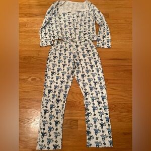 Roller rabbit Hanukkah themed pajamas